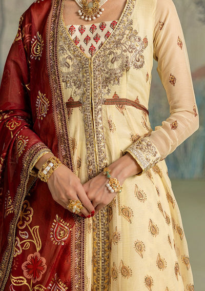 Aik Atelier | Lady Aik 26 | LOOK 03-Brand:Aik Atelier-Type:Ladies Clothes-Ivory Gold-Organza-House of Maryam- Buy in UK, USA