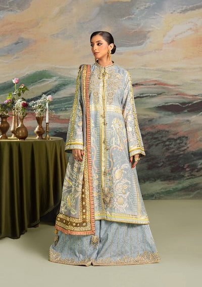 Aik Atelier | Lady Aik 26 | LOOK 04-Brand:Aik Atelier-Type:Ladies Clothes-Gray-Organza-House of Maryam- Buy in UK, USA