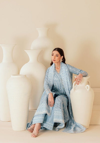 Aik Atelier | Lawn 26 | Look B2601B-Brand:Aik Atelier-Type:Ladies Clothes-Gray-Lawn-House of Maryam- Buy in UK, USA