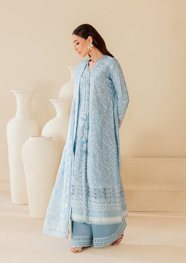 Aik Atelier | Lawn 26 | Look B2601B-Brand:Aik Atelier-Type:Ladies Clothes-Gray-Lawn-House of Maryam- Buy in UK, USA