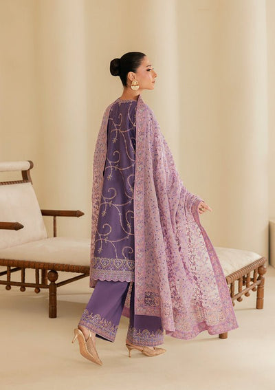 Aik Atelier | Lawn 26 | Look B2602A-Brand:Aik Atelier-Type:Ladies Clothes-Lavender-Lawn-House of Maryam- Buy in UK, USA
