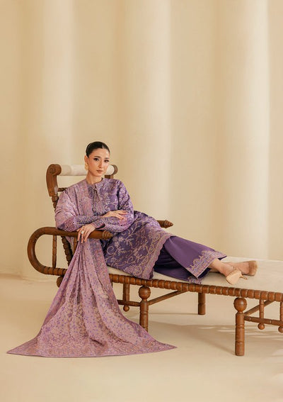 Aik Atelier | Lawn 26 | Look B2602A-Brand:Aik Atelier-Type:Ladies Clothes-Lavender-Lawn-House of Maryam- Buy in UK, USA