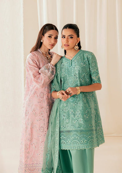 Aik Atelier | Lawn 26 | Look B2603A-Brand:Aik Atelier-Type:Ladies Clothes-Sea Green-Lawn-House of Maryam- Buy in UK, USA