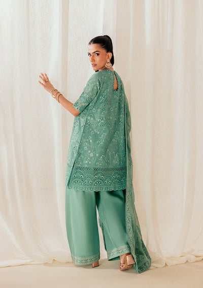 Aik Atelier | Lawn 26 | Look B2603A-Brand:Aik Atelier-Type:Ladies Clothes-Sea Green-Lawn-House of Maryam- Buy in UK, USA
