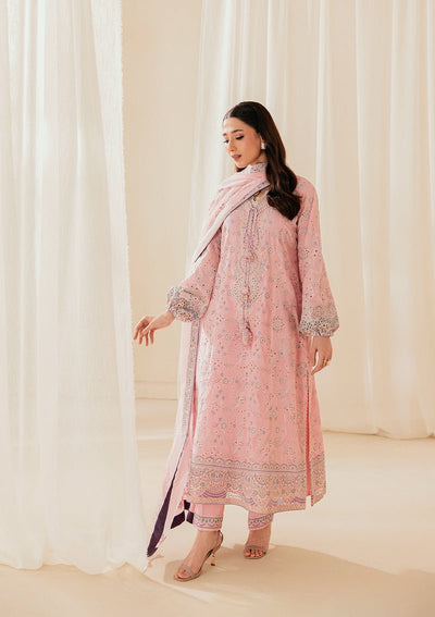Aik Atelier | Lawn 26 | Look B2603B-Brand:Aik Atelier-Type:Ladies Clothes-Pink-Lawn-House of Maryam- Buy in UK, USA