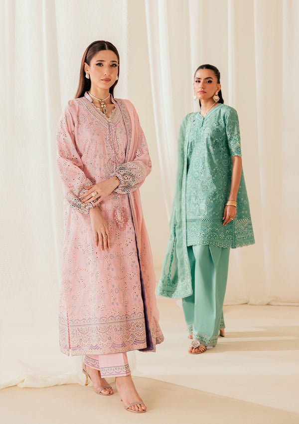 Aik Atelier | Lawn 26 | Look B2603B-Brand:Aik Atelier-Type:Ladies Clothes-Pink-Lawn-House of Maryam- Buy in UK, USA