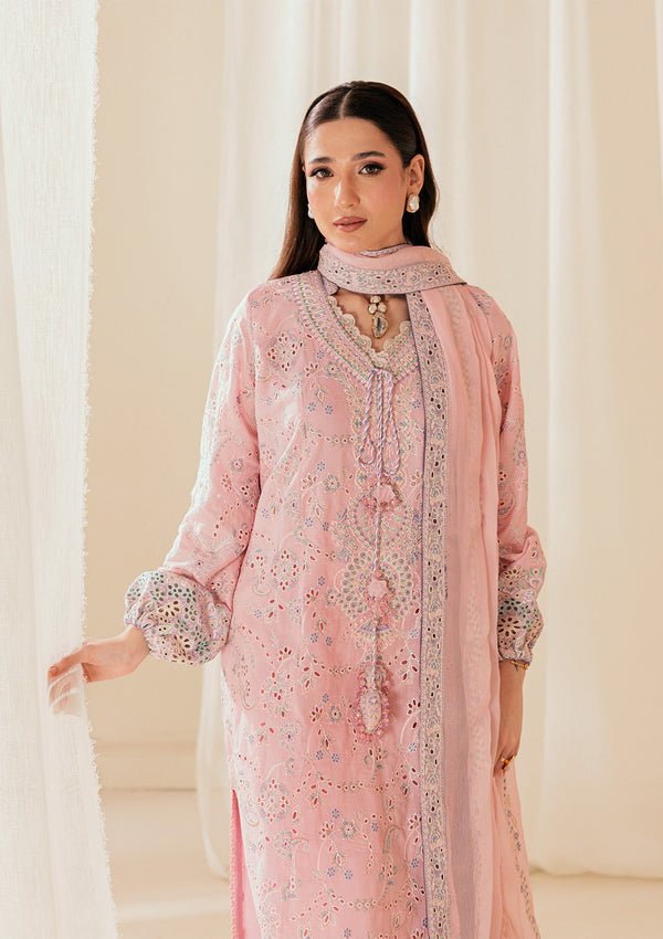 Aik Atelier | Lawn 26 | Look B2603B-Brand:Aik Atelier-Type:Ladies Clothes-Pink-Lawn-House of Maryam- Buy in UK, USA