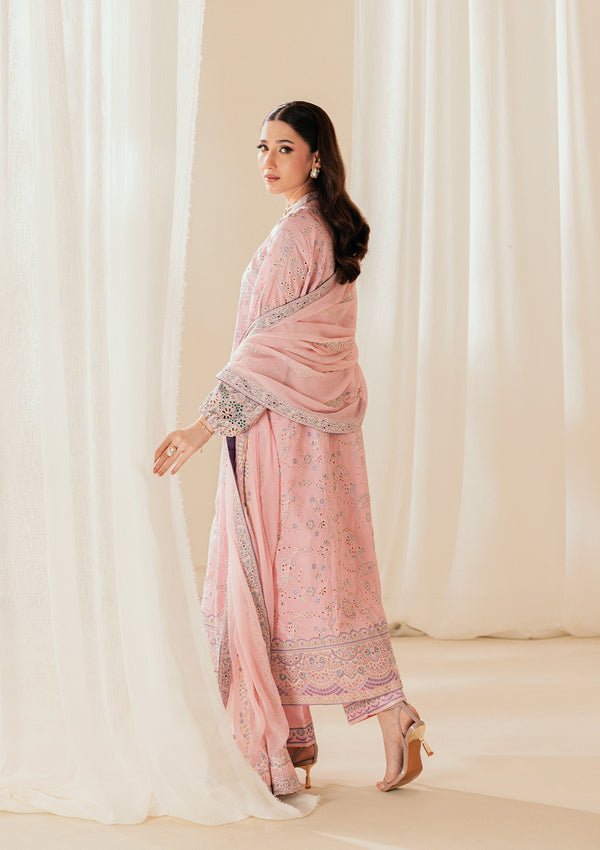 Aik Atelier | Lawn 26 | Look B2603B-Brand:Aik Atelier-Type:Ladies Clothes-Pink-Lawn-House of Maryam- Buy in UK, USA