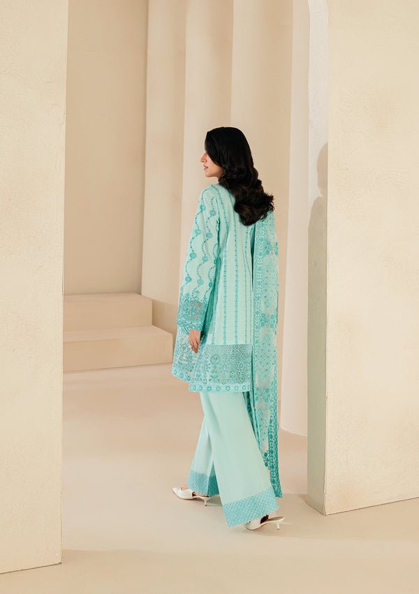 Aik Atelier | Lawn 26 | Look B2605A-Brand:Aik Atelier-Type:Ladies Clothes-Ferozi-Lawn-House of Maryam- Buy in UK, USA