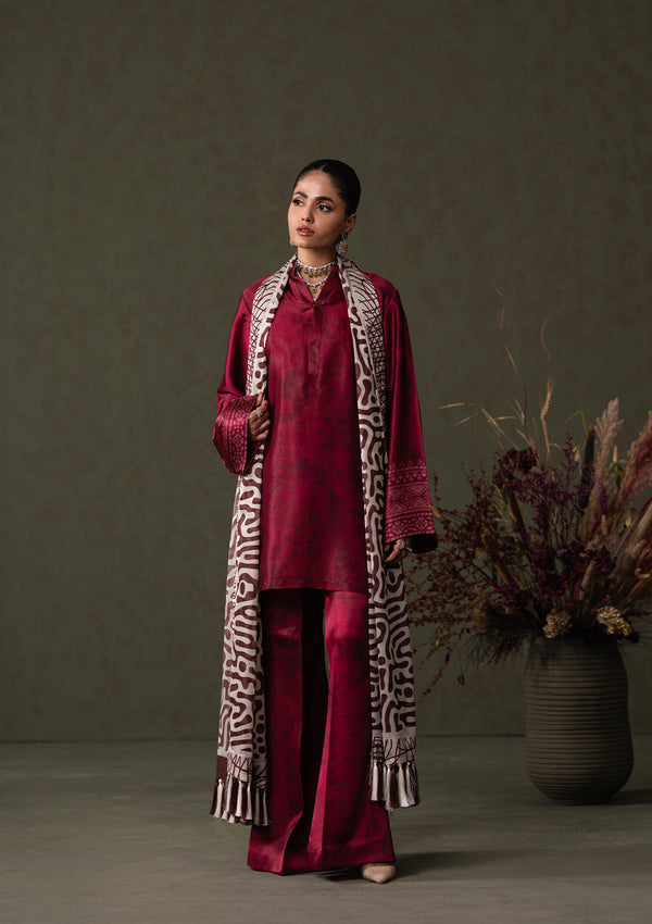 Aik Atelier Look 03 printed silk three piece suit