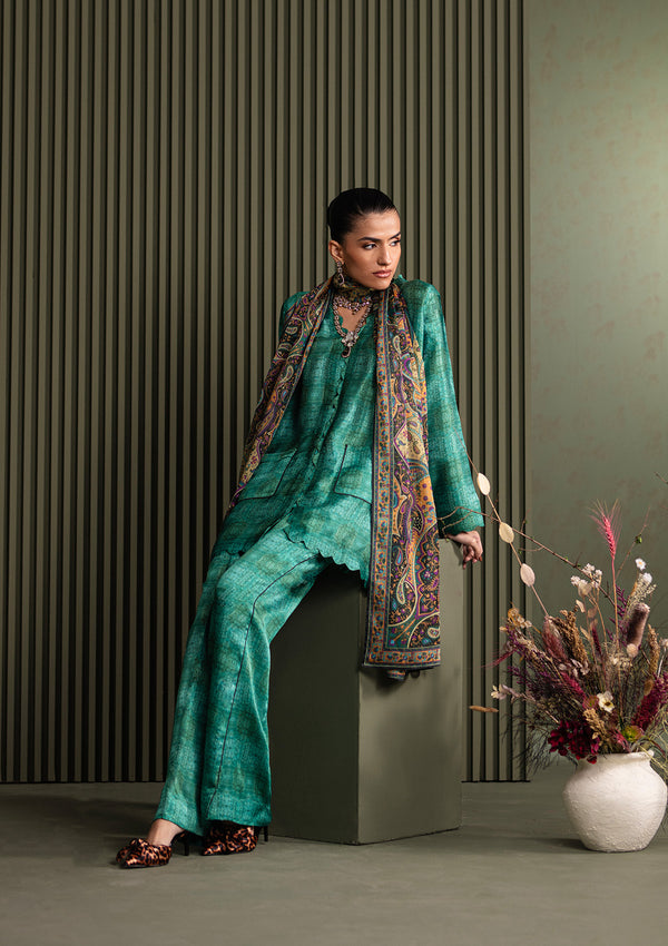 Aik Atelier Look 05 printed silk three piece suit, photo 5