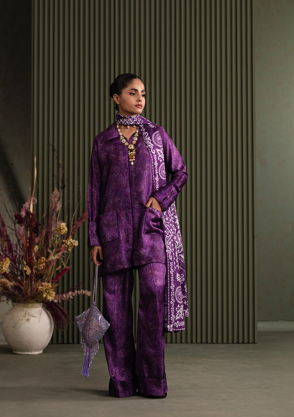 Aik Atelier Look 08 printed silk three piece suit