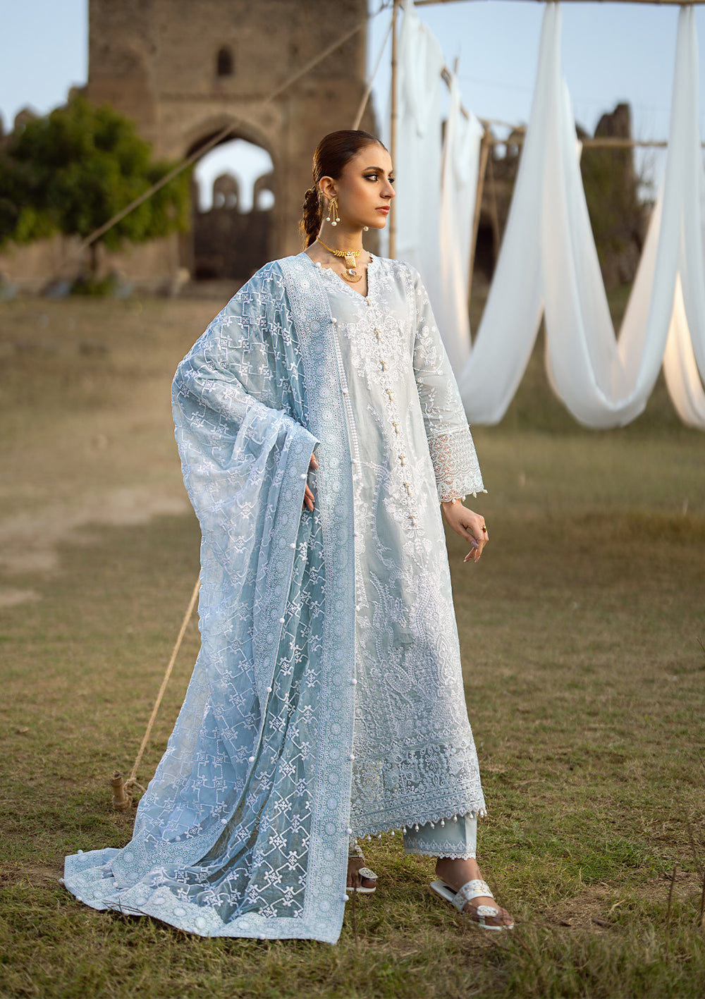 Aik Atelier | Pardes Lawn 24 | LOOK 05 -  Aik Atelier Luxury - Original Designer Dress - House of Maryam