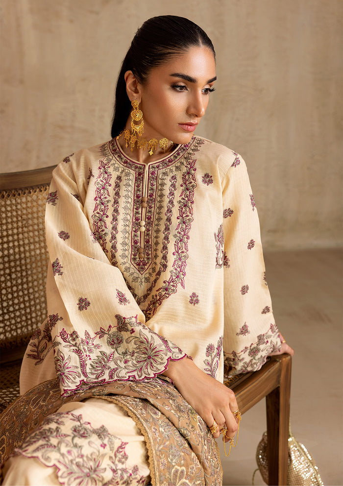 Aik Atelier Look 01 embroidered jacquard lawn suit, photo 5