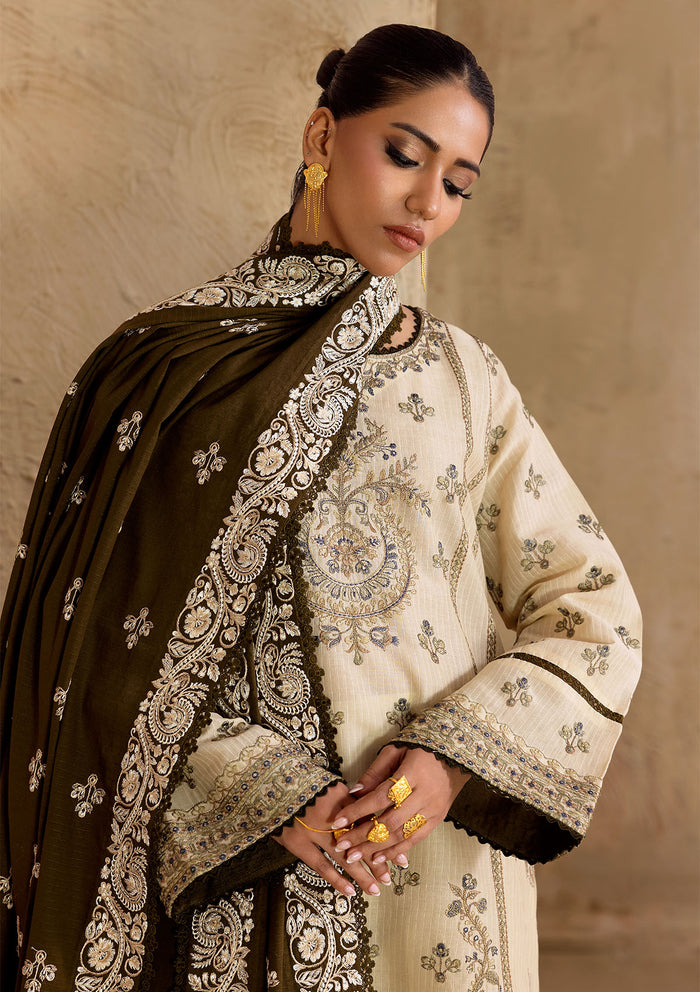 Aik Atelier Look 02 embroidered jacquard lawn suit, photo 5