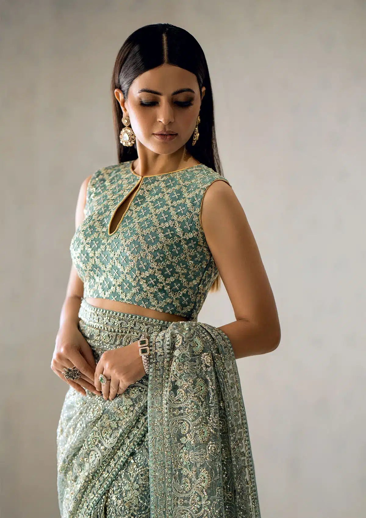 Aik Atelier | The Sari Edit | 01 -  Aik Atelier Formal - Original Designer Dress - House of Maryam