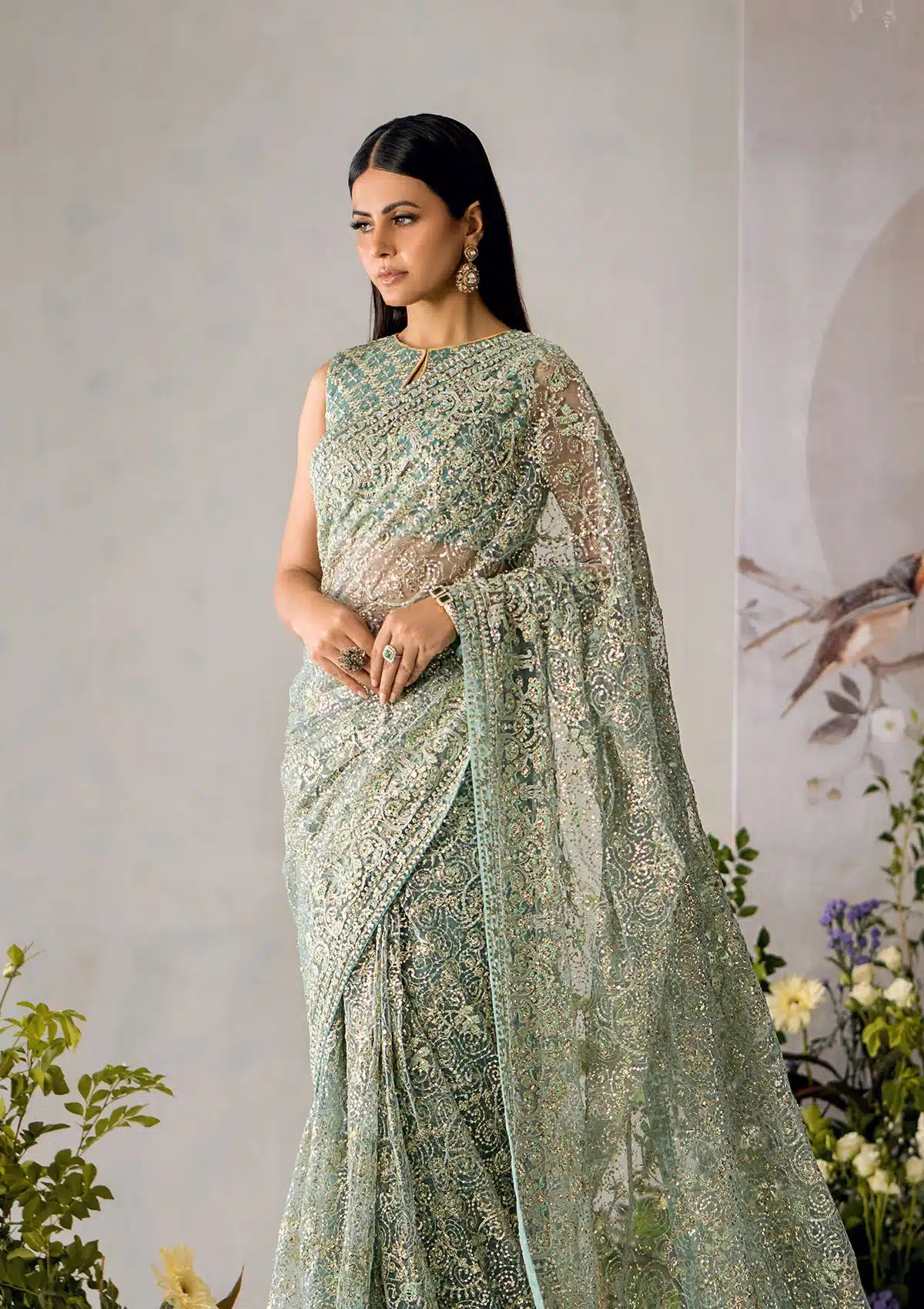 Aik Atelier | The Sari Edit | 01 -  Aik Atelier Formal - Original Designer Dress - House of Maryam
