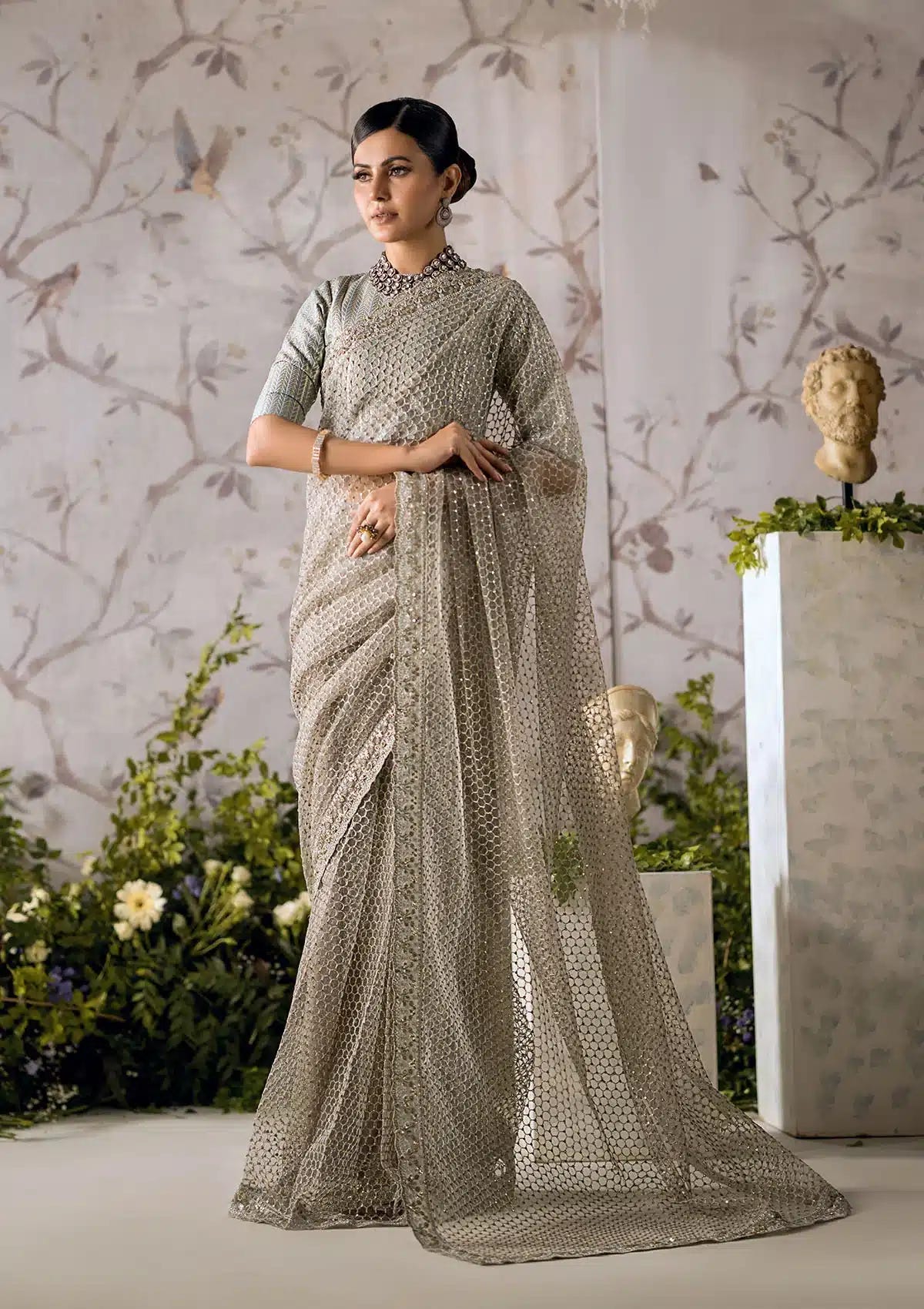 Aik Atelier | The Sari Edit | 03 -  Aik Atelier Formal - Original Designer Dress - House of Maryam