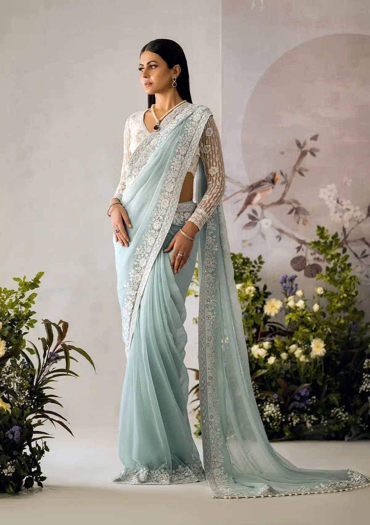 Aik Atelier | The Sari Edit | 08 -  Aik Atelier Formal - Original Designer Dress - House of Maryam