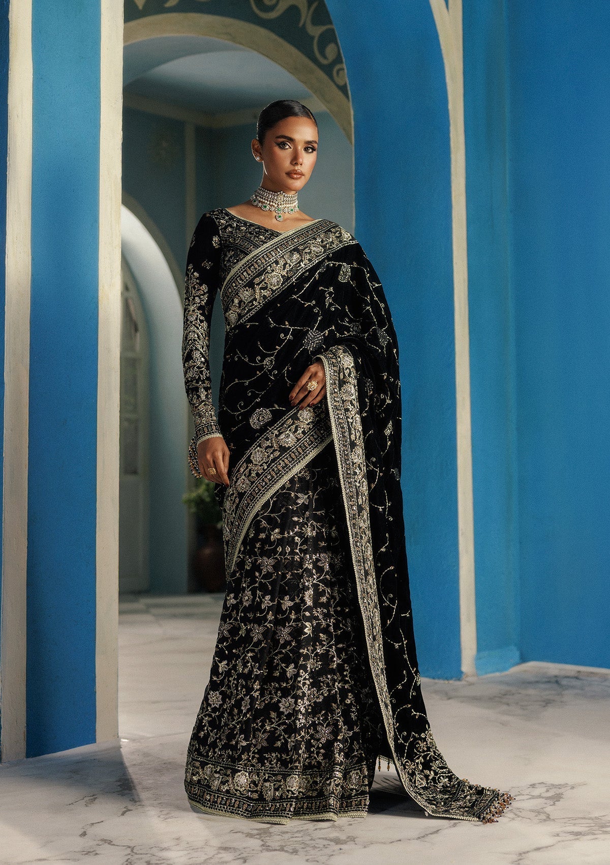 Aik Atelier | Udaipur Velvet 25 |  LOOK 04-1