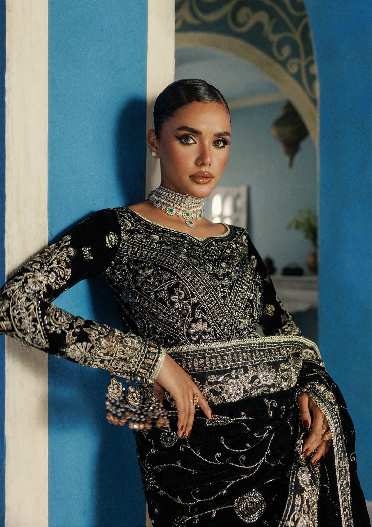 Aik Atelier | Udaipur Velvet 25 |  LOOK 04, image 5
