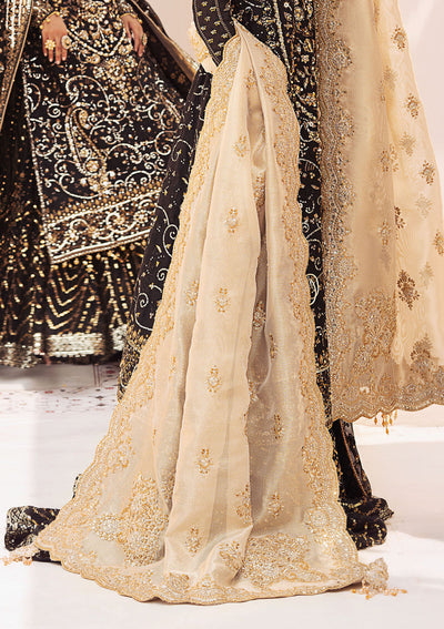 Aik Atelier | LIGHT GOLD TISSUE SHAWL -  Aik Atelier Bridal - Original Designer Dress - House of Maryam