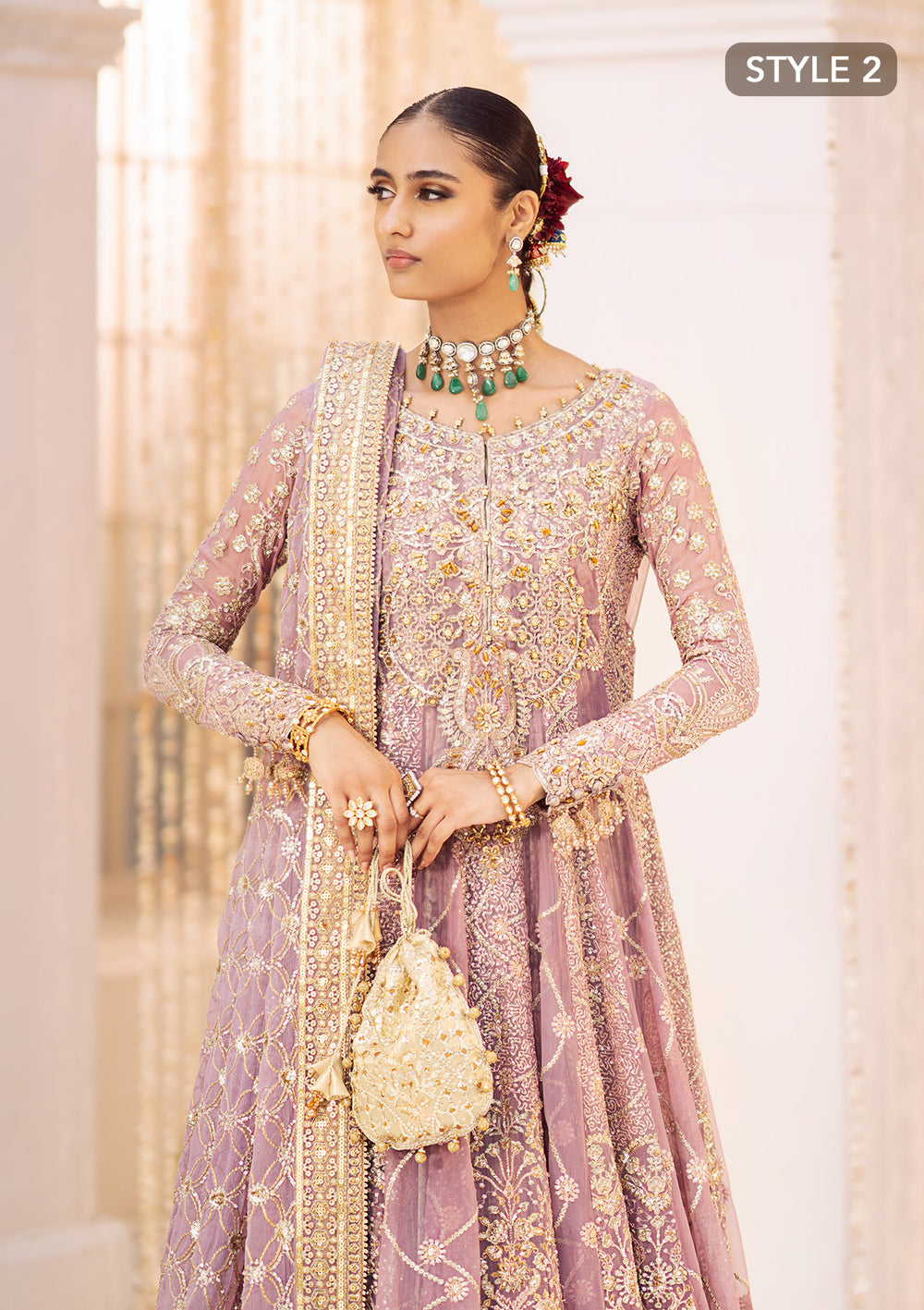 Aik Atelier Look 10 embroidered chiffon suit, photo 3