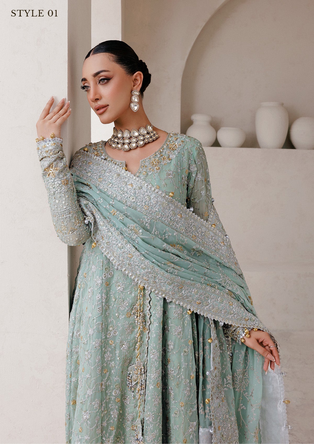 Aik Atelier Wedding Festive Â'25 Vol. 2 - Look 08 embroidered chiffon formal suit, photo 8