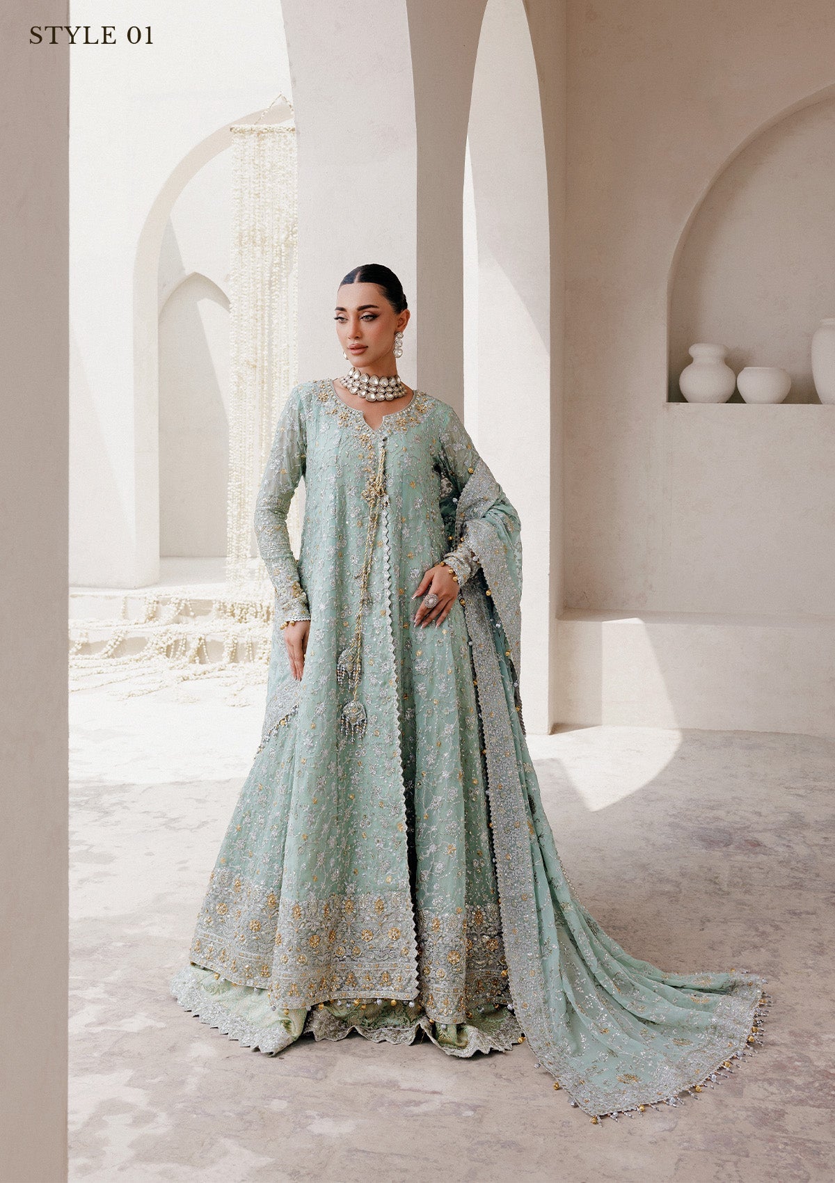 Aik Atelier Wedding Festive Â'25 Vol. 2 - Look 08 embroidered chiffon formal suit, photo 7