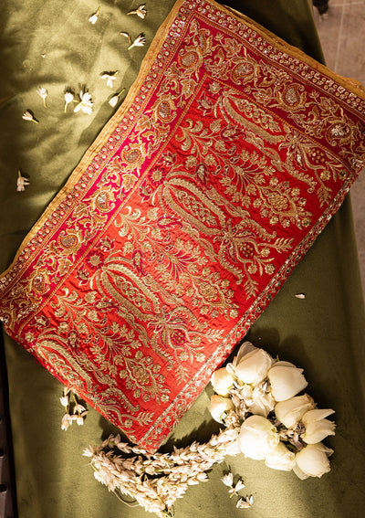 Aik Atelier | Wedding Festive 26 | CORAL MEDIUM SILK SHAWL