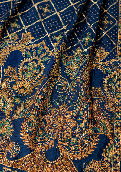 Aik Atelier | Wedding Festive 26 | ROYAL BLUE MEDIUM SILK SHAWL