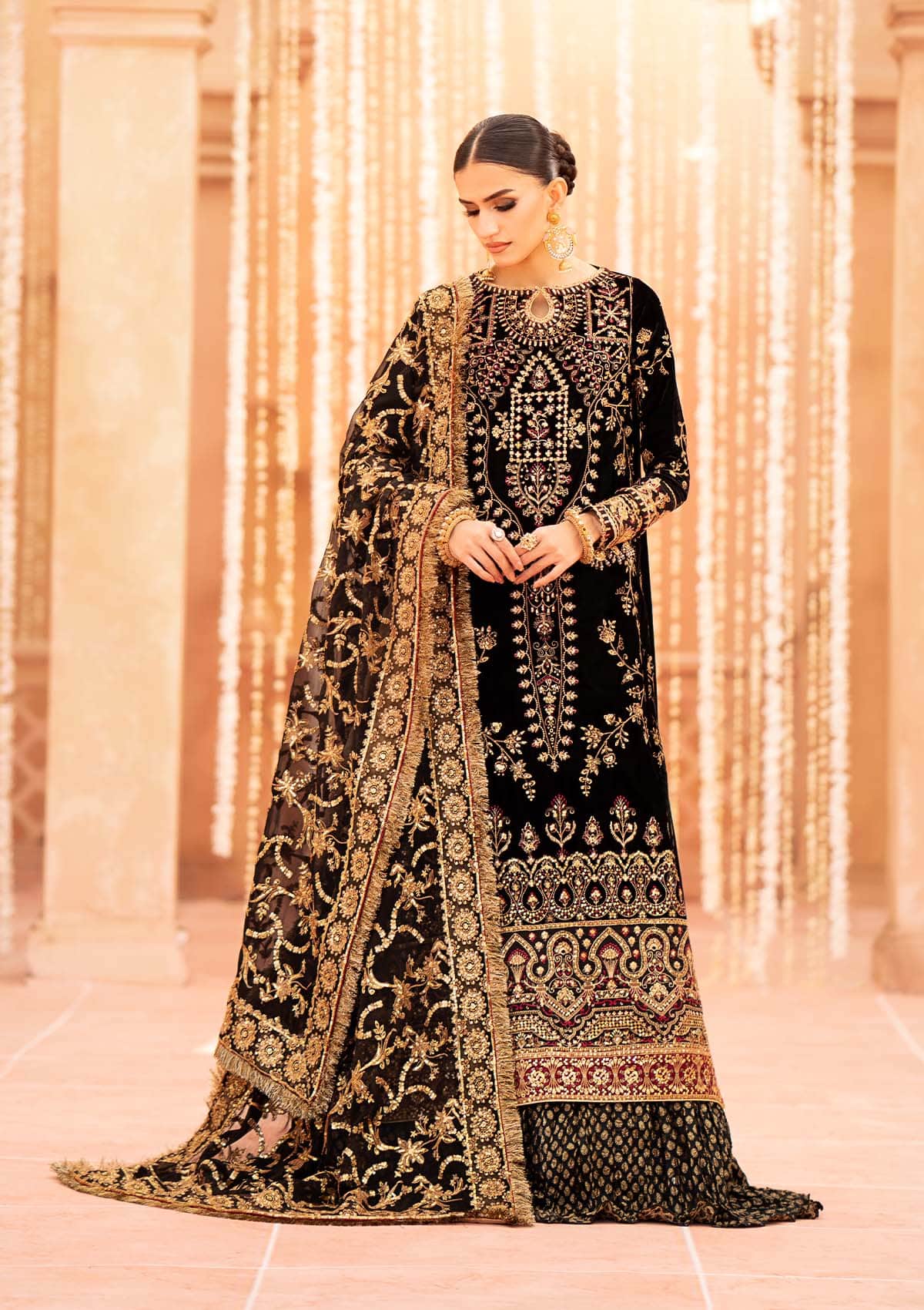 Aik Atelier | Zardozi Velvet 23 | 02 -  Aik Atelier Formal - Original Designer Dress - House of Maryam