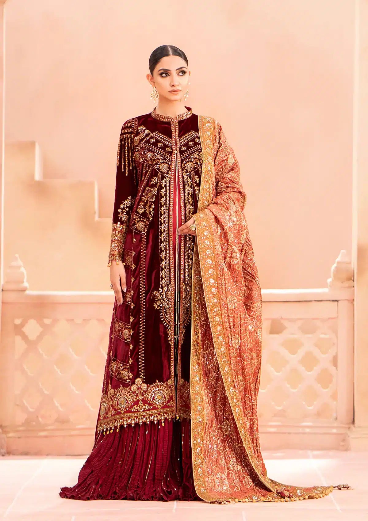 Aik Atelier | Zardozi Velvet 23 | 03 -  Aik Atelier Formal - Original Designer Dress - House of Maryam