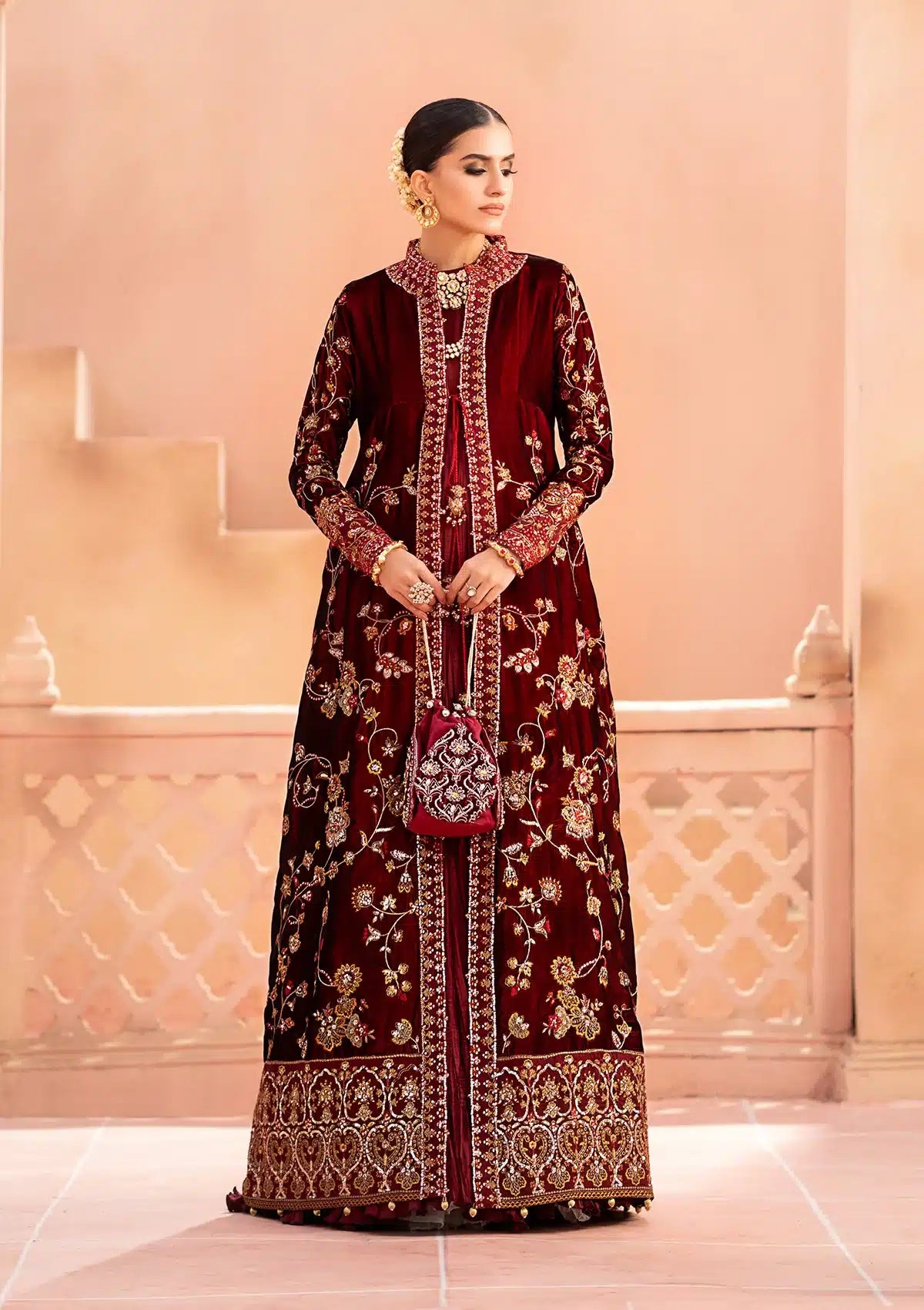Aik Atelier | Zardozi Velvet 23 | 07 -  Aik Atelier Formal - Original Designer Dress - House of Maryam
