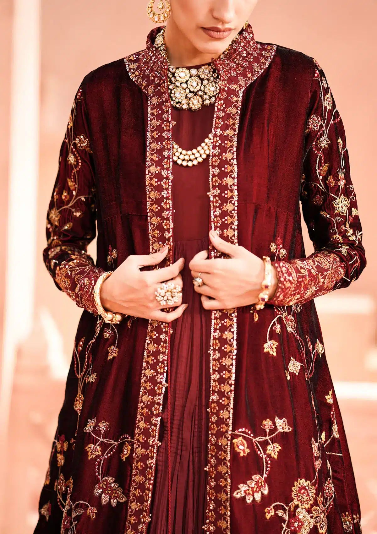 Aik Atelier | Zardozi Velvet 23 | 07 -  Aik Atelier Formal - Original Designer Dress - House of Maryam
