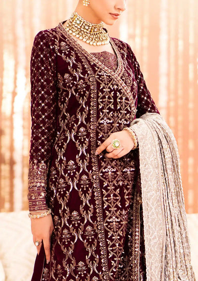 Aik Atelier | Zardozi Velvet 23 | 08 -  Aik Atelier Formal - Original Designer Dress - House of Maryam