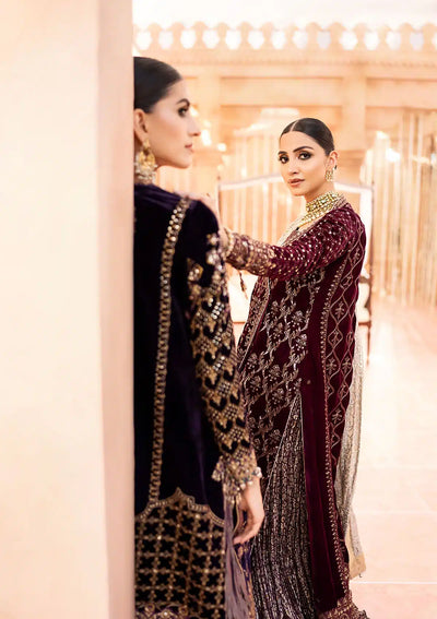 Aik Atelier | Zardozi Velvet 23 | 08 -  Aik Atelier Formal - Original Designer Dress - House of Maryam