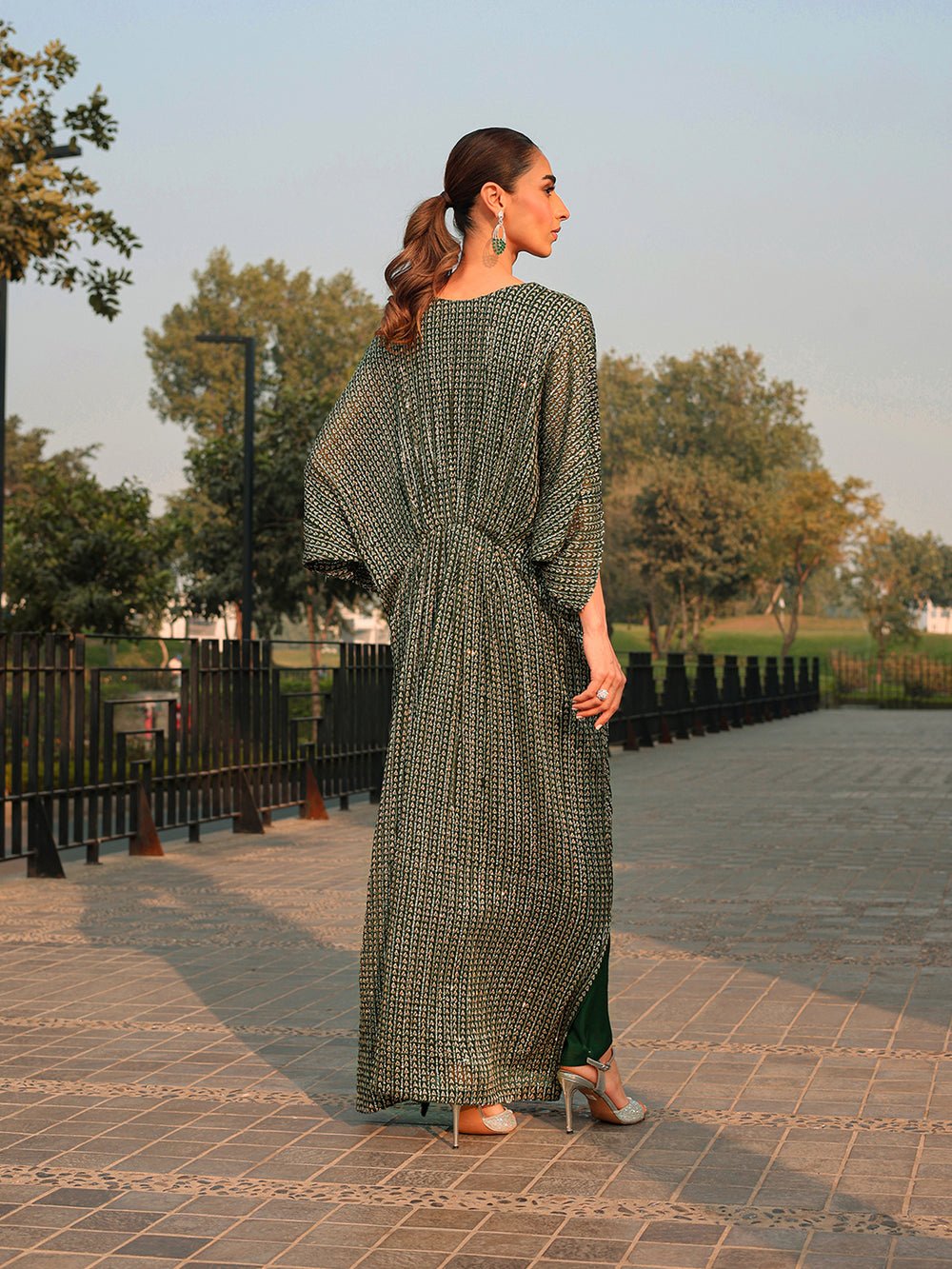 Ain | Raya Luxury Formals |AN-108 JADE-Brand:Ain-Type:Ladies Clothes-Black-Chiffon-House of Maryam- Buy in UK, USA