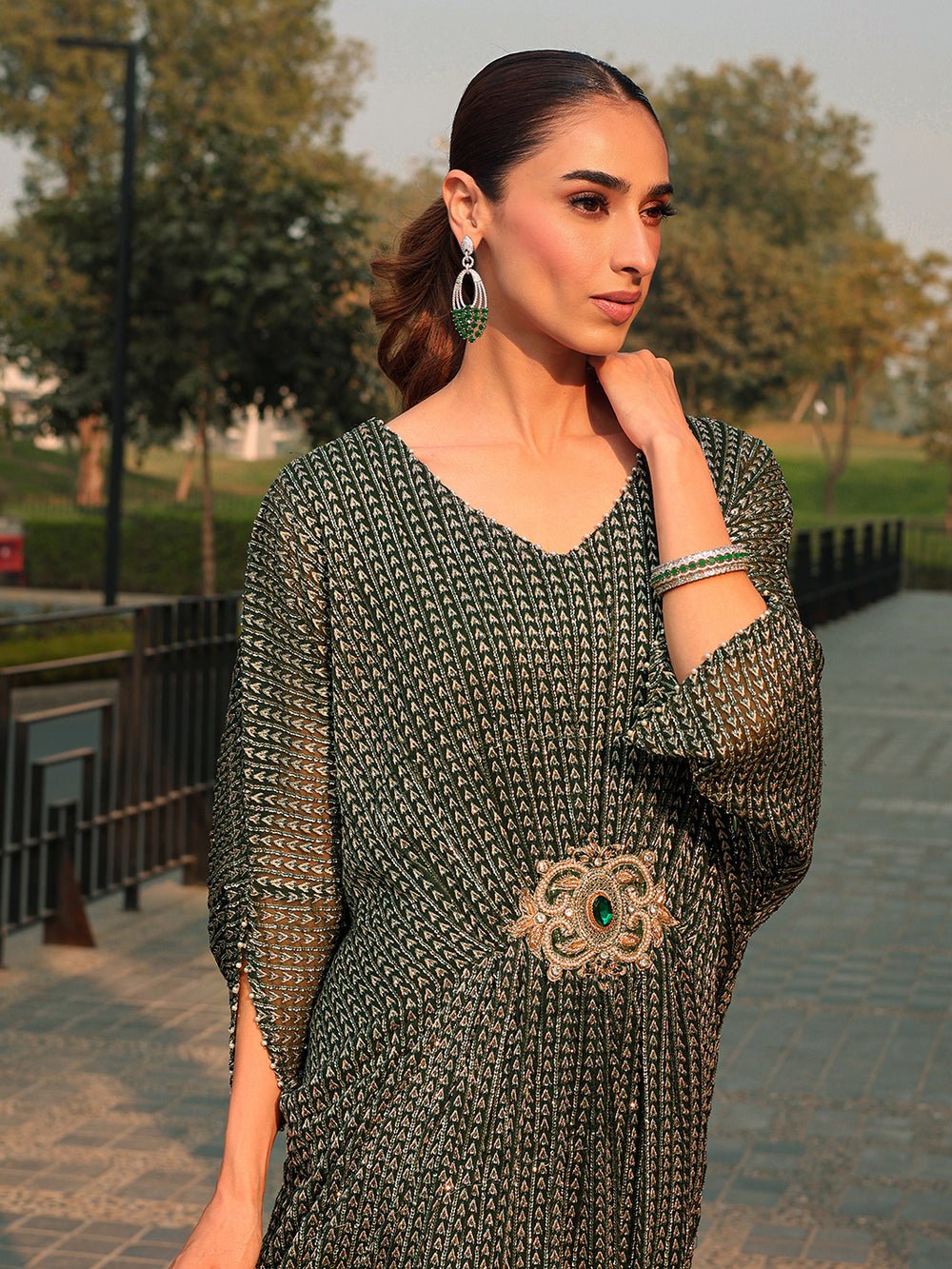 Ain | Raya Luxury Formals |AN-108 JADE-Brand:Ain-Type:Ladies Clothes-Black-Chiffon-House of Maryam- Buy in UK, USA