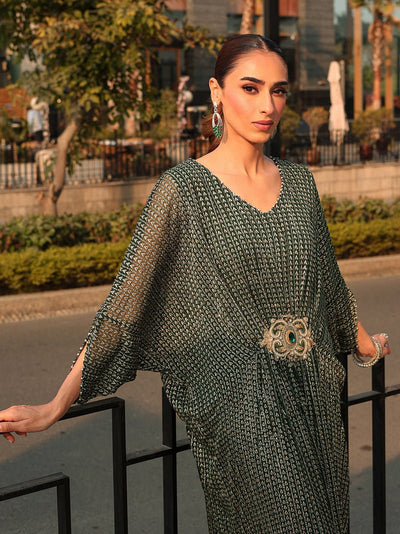 Ain | Raya Luxury Formals |AN-108 JADE-Brand:Ain-Type:Ladies Clothes-Black-Chiffon-House of Maryam- Buy in UK, USA