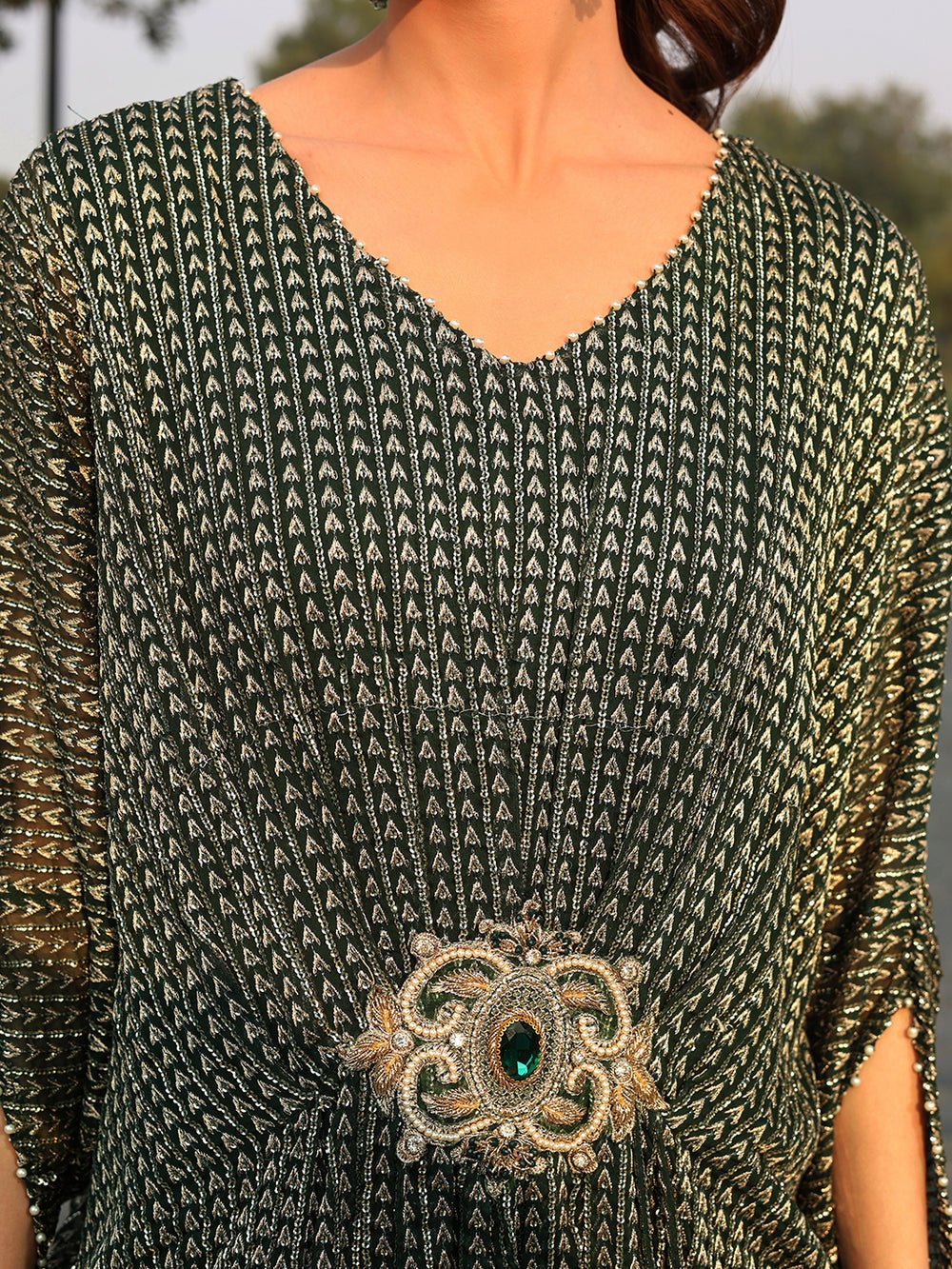 Ain | Raya Luxury Formals |AN-108 JADE-Brand:Ain-Type:Ladies Clothes-Black-Chiffon-House of Maryam- Buy in UK, USA