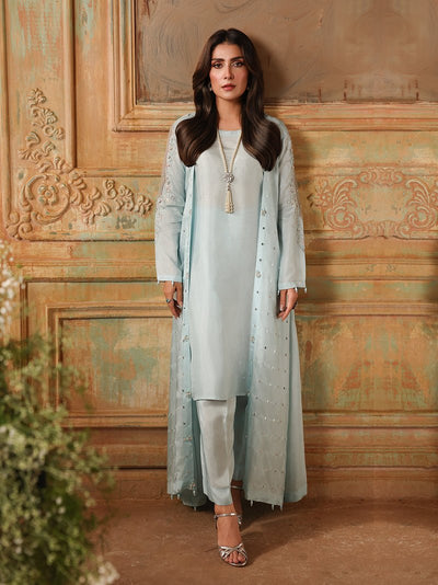 Ain | Sila Formals | HARMONY-Brand:Ain-Type:Ladies Clothes-Mint-Silk-House of Maryam- Buy in UK, USA