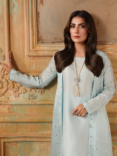 Ain | Sila Formals | HARMONY-Brand:Ain-Type:Ladies Clothes-Mint-Silk-House of Maryam- Buy in UK, USA