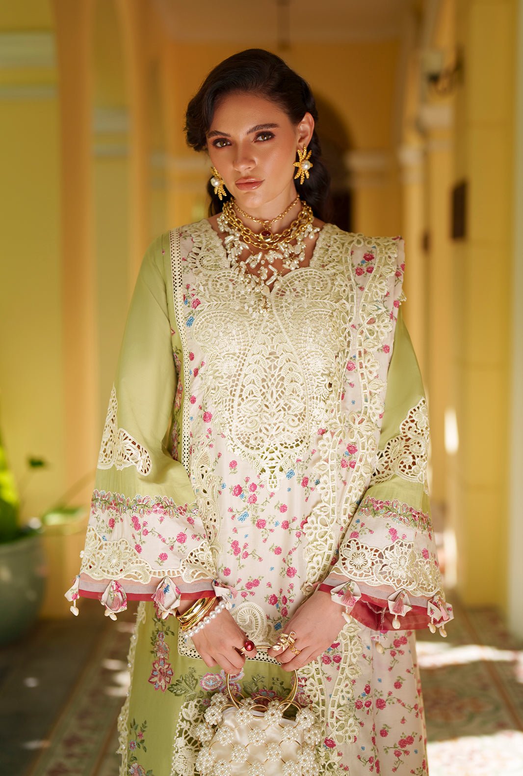 AJR Couture | Evara Luxury Lawn | Alira-Brand:AJR Couture-Type:Ladies Clothes-Mint Green-Lawn-House of Maryam- Buy in UK, USA