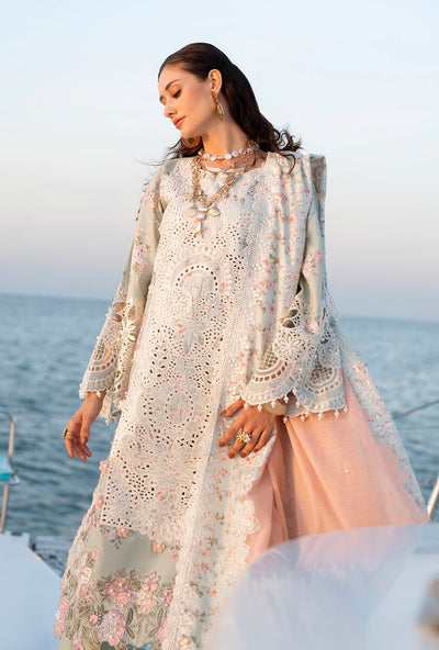AJR Couture | Evara Luxury Lawn | Fyna-Brand:AJR Couture-Type:Ladies Clothes-Ferozi Mint-Lawn-House of Maryam- Buy in UK, USA