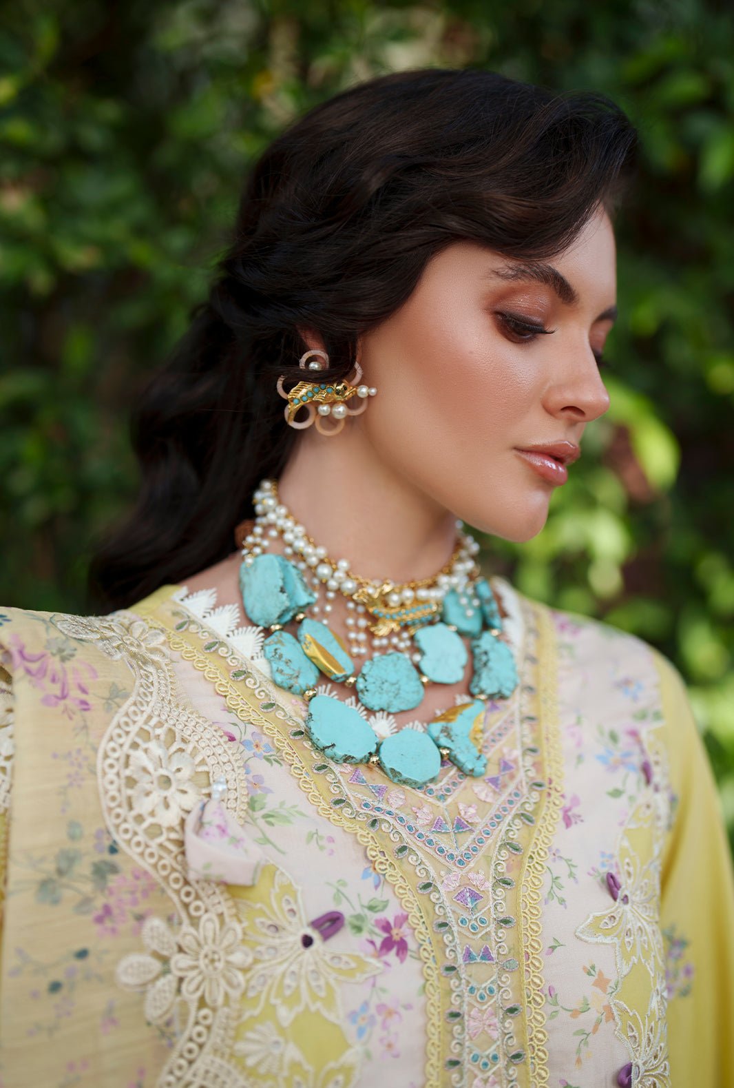 AJR Couture | Evara Luxury Lawn | Kaia-Brand:AJR Couture-Type:Ladies Clothes-Pastel Yellow-Lawn-House of Maryam- Buy in UK, USA