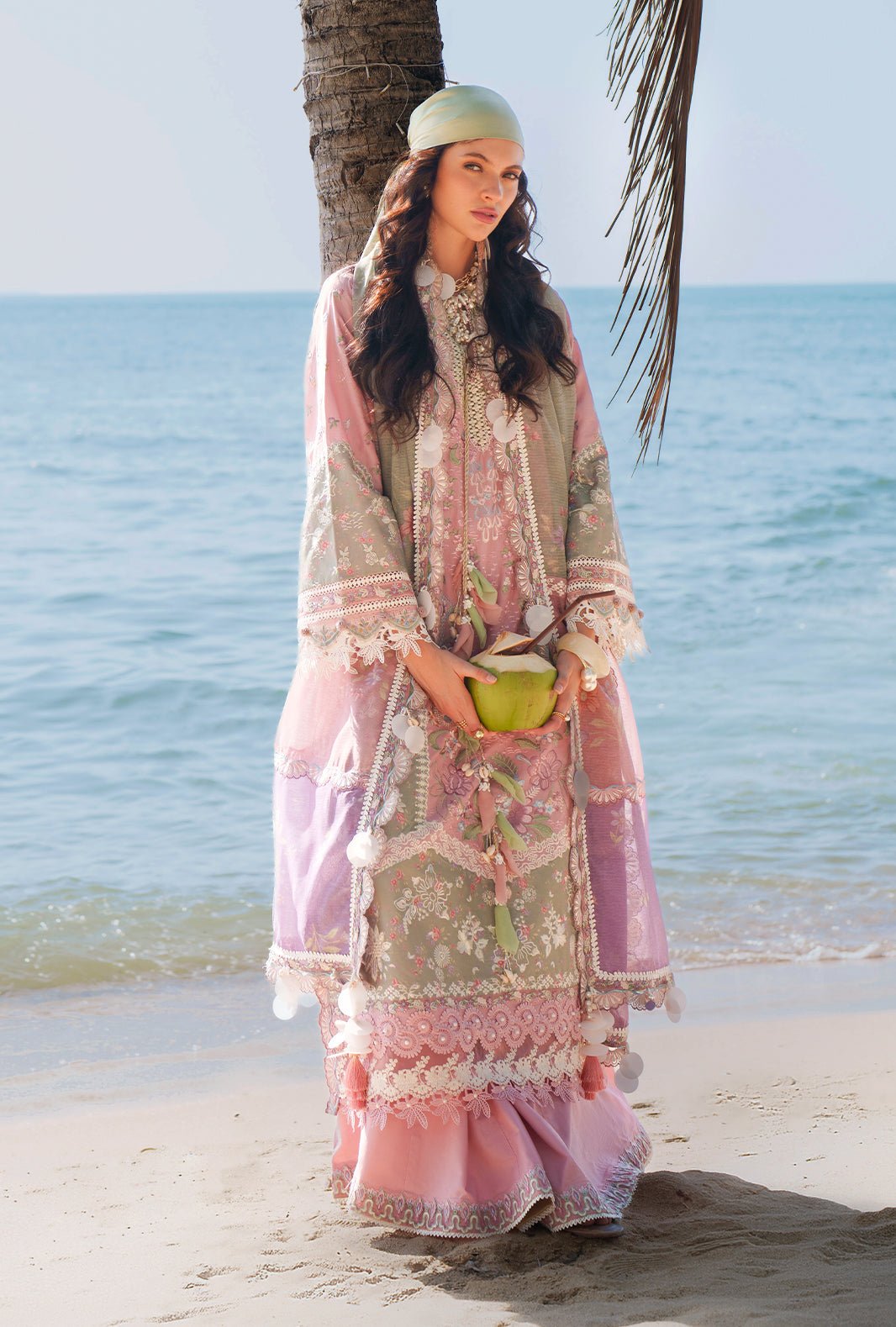 AJR Couture | Evara Luxury Lawn | Niva-Brand:AJR Couture-Type:Ladies Clothes-Pink-Lawn-House of Maryam- Buy in UK, USA