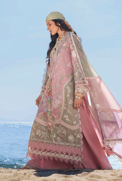 AJR Couture | Evara Luxury Lawn | Niva-Brand:AJR Couture-Type:Ladies Clothes-Pink-Lawn-House of Maryam- Buy in UK, USA