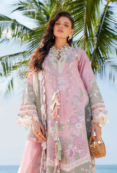 AJR Couture | Evara Luxury Lawn | Niva-Brand:AJR Couture-Type:Ladies Clothes-Pink-Lawn-House of Maryam- Buy in UK, USA