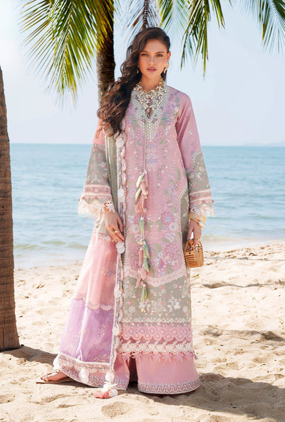 AJR Couture | Evara Luxury Lawn | Niva-Brand:AJR Couture-Type:Ladies Clothes-Pink-Lawn-House of Maryam- Buy in UK, USA